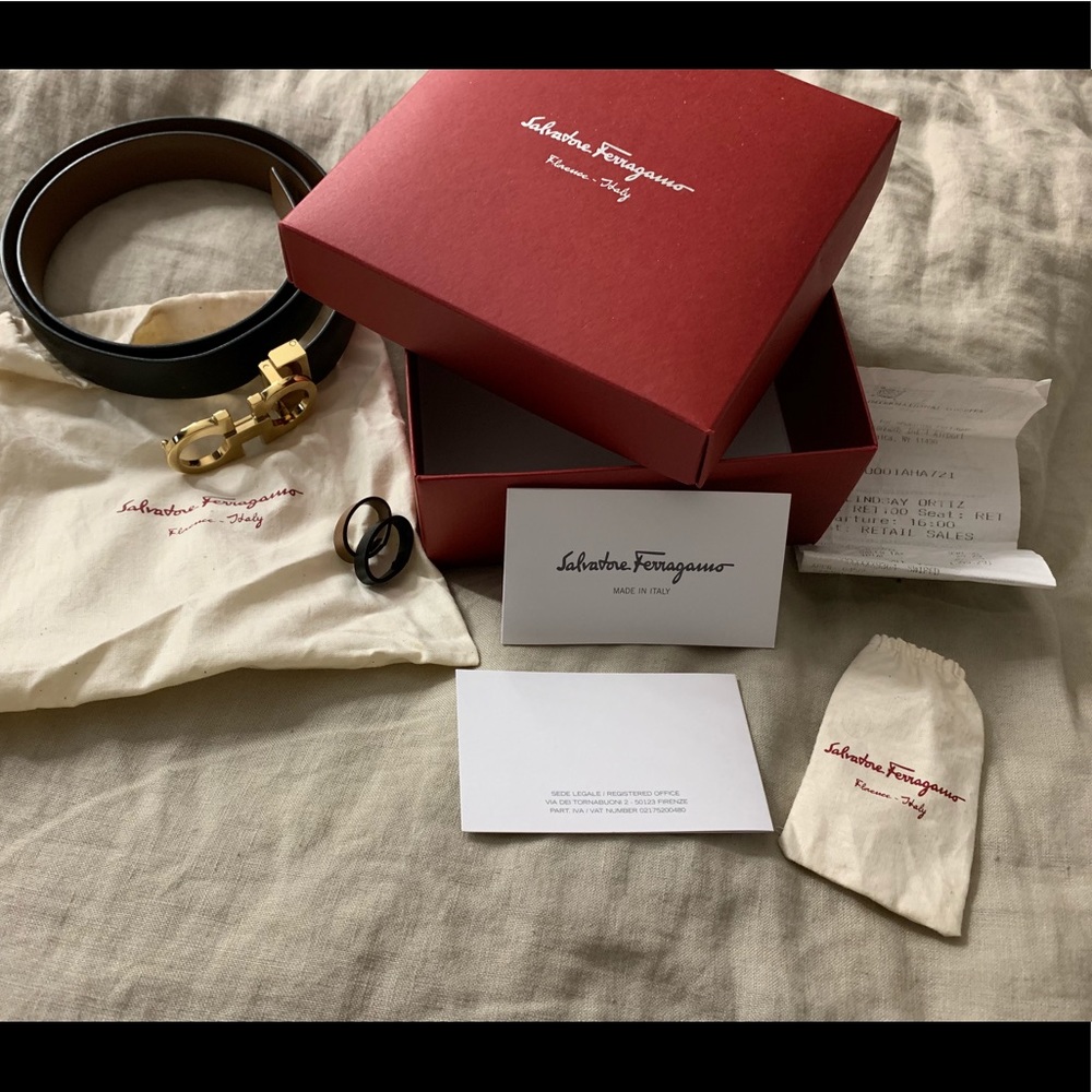 Authentic Salvatore Ferragamo reversible belt